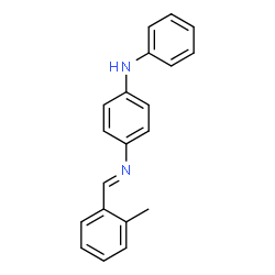 ChemSpider 2D Image | 4-[(E)-(2-Methylbenzylidene)amino]-N-phenylaniline | C20H18N2