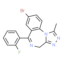 ChemSpider 2D Image | Flubromazolam | C17H12BrFN4