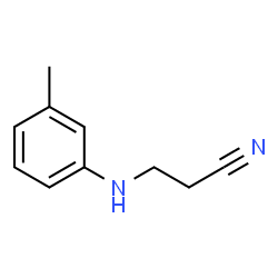 ChemSpider 2D Image | 3-(m-Toluidino) propiononitrile | C10H12N2