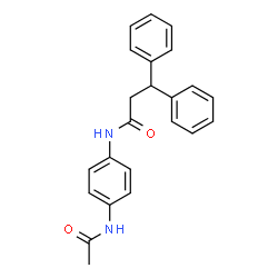 ChemSpider 2D Image | N-(4-Acetamidophenyl)-3,3-diphenylpropanamide | C23H22N2O2
