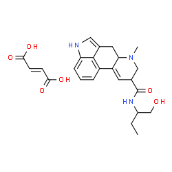 ChemSpider 2D Image | N-(1-Hydroxy-2-butanyl)-6-methyl-9,10-didehydroergoline-8-carboxamide (2E)-2-butenedioate (1:1) | C24H29N3O6