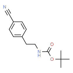ChemSpider 2D Image | 2-(4-Cyano-phenyl)-N-Boc-ethylamine | C14H18N2O2