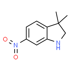 ChemSpider 2D Image | 3,3-Dimethyl-6-nitroindoline | C10H12N2O2