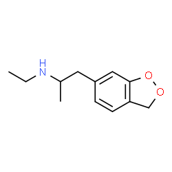 ChemSpider 2D Image | 1-(3H-1,2-Benzodioxol-6-yl)-N-ethyl-2-propanamine | C12H17NO2