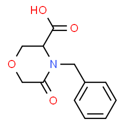 ChemSpider 2D Image | 4-Benzyl-5-oxo-3-morpholinecarboxylic acid | C12H13NO4