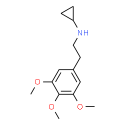 ChemSpider 2D Image | N-[2-(3,4,5-Trimethoxyphenyl)ethyl]cyclopropanamine | C14H21NO3