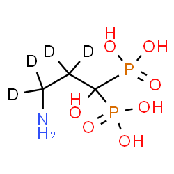ChemSpider 2D Image | [3-Amino-1-hydroxy(~2~H_4_)-1,1-propanediyl]bis(phosphonic acid) | C3H7D4NO7P2