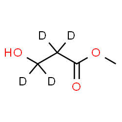 ChemSpider 2D Image | Methyl 3-hydroxy(~2~H_4_)propanoate | C4H4D4O3