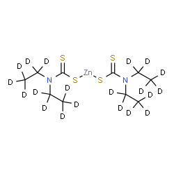 ChemSpider 2D Image | Zinc bis{bis[(~2~H_5_)ethyl]carbamodithioate} | C10D20N2S4Zn