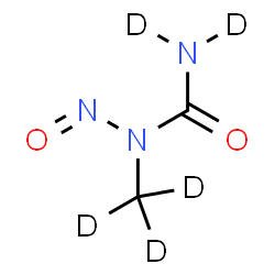 ChemSpider 2D Image | 1-(~2~H_3_)Methyl-1-nitroso(~2~H_2_)urea | C2D5N3O2