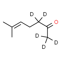 ChemSpider 2D Image | 6-Methyl(1,1,1,3,3-~2~H_5_)-5-hepten-2-one | C8H9D5O