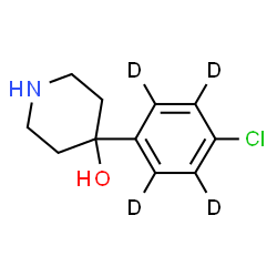 ChemSpider 2D Image | 4-[4-Chloro(~2~H_4_)phenyl]-4-piperidinol | C11H10D4ClNO