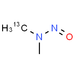 ChemSpider 2D Image | N-Methyl-N-nitroso(~13~C)methanamine | C13CH6N2O