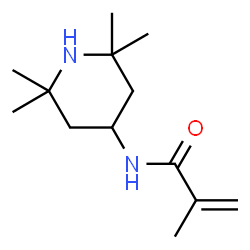 ChemSpider 2D Image | 4-methacryloylamino-2,2,6,6-tetramethylpiperidine | C13H24N2O