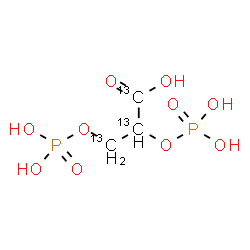ChemSpider 2D Image | 2,3-Bis(phosphonooxy)(~13~C_3_)propanoic acid | 13C3H8O10P2