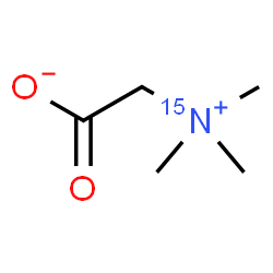 ChemSpider 2D Image | [Trimethyl(~15~N)ammonio]acetate | C5H1115NO2