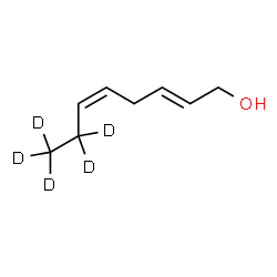 ChemSpider 2D Image | (2E,5Z)-(7,7,8,8,8-~2~H_5_)-2,5-Octadien-1-ol | C8H9D5O