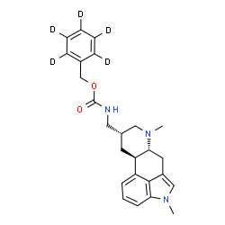 ChemSpider 2D Image | (~2~H_5_)Phenylmethyl {[(8alpha)-1,6-dimethylergolin-8-yl]methyl}carbamate | C25H24D5N3O2