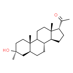 ChemSpider 2D Image | (3beta,5alpha,9xi,17alpha)-3-Hydroxy-3-methylpregnan-20-one | C22H36O2