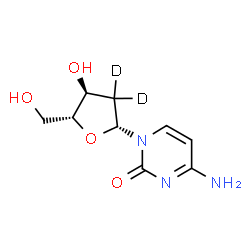 ChemSpider 2D Image | 2'-Deoxy(2',2'-~2~H_2_)cytidine | C9H11D2N3O4