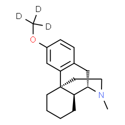 ChemSpider 2D Image | (9alpha,13alpha,14alpha)-17-Methyl-3-[(~2~H_3_)methyloxy]morphinan | C18H22D3NO