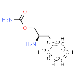 ChemSpider 2D Image | (2R)-2-Amino-3-(~13~C_6_)phenylpropyl carbamate | C413C6H14N2O2