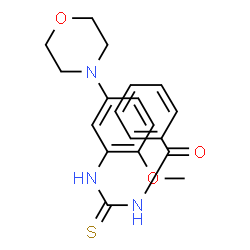 ChemSpider 2D Image | N-((2-Methoxy-5-morpholinophenyl)carbamothioyl)benzamide | C19H21N3O3S