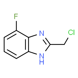 ChemSpider 2D Image | 2-(Chloromethyl)-4-fluoro-1H-benzimidazole | C8H6ClFN2