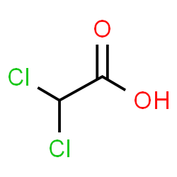 ChemSpider 2D Image | Dichloroacetic acid | C2H2Cl2O2
