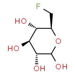 ChemSpider 2D Image | 6-Deoxy-6-fluoro-D-glucopyranose | C6H11FO5
