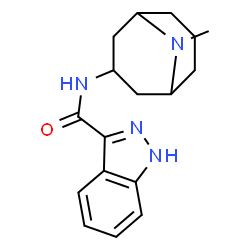 ChemSpider 2D Image | N-(9-Methyl-9-azabicyclo[3.3.1]non-3-yl)-1H-indazole-3-carboxamide | C17H22N4O