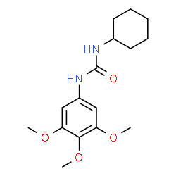 ChemSpider 2D Image | 1-Cyclohexyl-3-(3,4,5-trimethoxyphenyl)urea | C16H24N2O4