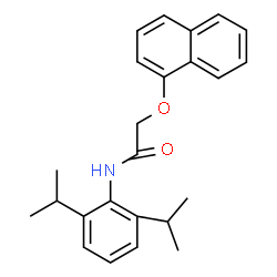 ChemSpider 2D Image | N-(2,6-Diisopropylphenyl)-2-(1-naphthyloxy)acetamide | C24H27NO2