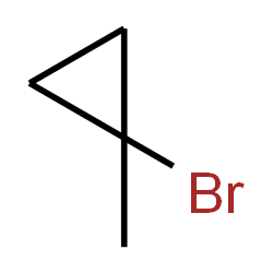 ChemSpider 2D Image | 1-Bromo-1-methylcyclopropane | C4H7Br
