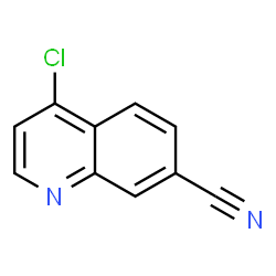 ChemSpider 2D Image | 4-Chloro-7-quinolinecarbonitrile | C10H5ClN2