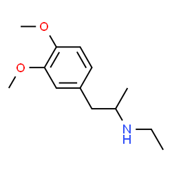 ChemSpider 2D Image | 1-(3,4-Dimethoxyphenyl)-N-ethyl-2-propanamine | C13H21NO2