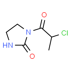 ChemSpider 2D Image | 1-(2-Chloropropanoyl)-2-imidazolidinone | C6H9ClN2O2