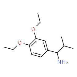 ChemSpider 2D Image | 1-(3,4-Diethoxyphenyl)-2-methyl-1-propanamine | C14H23NO2