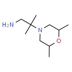 ChemSpider 2D Image | 2-(2,6-Dimethyl-4-morpholinyl)-2-methyl-1-propanamine | C10H22N2O