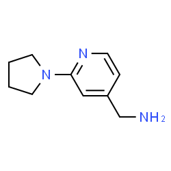 ChemSpider 2D Image | (2-pyrrolidin-1-ylpyrid-4-yl)methylamine | C10H15N3