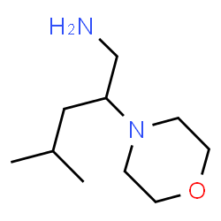 ChemSpider 2D Image | 4-methyl-2-morpholin-4-ylpentan-1-amine | C10H22N2O
