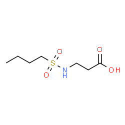 ChemSpider 2D Image | N-(Butylsulfonyl)-beta-alanine | C7H15NO4S