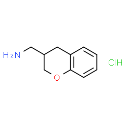 ChemSpider 2D Image | Chroman-3-ylmethanamine hydrochloride | C10H14ClNO