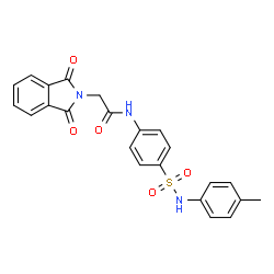 ChemSpider 2D Image | 2-(1,3-Dioxo-1,3-dihydro-2H-isoindol-2-yl)-N-{4-[(4-methylphenyl)sulfamoyl]phenyl}acetamide | C23H19N3O5S