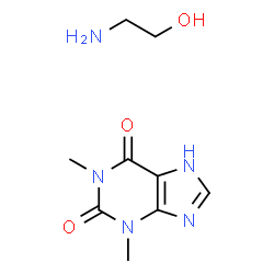 ChemSpider 2D Image | Theophylline ethanolamine | C9H15N5O3