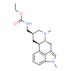 ChemSpider 2D Image | Ethyl {[(8beta)-1,6-dimethylergolin-8-yl]methyl}carbamate | C20H27N3O2