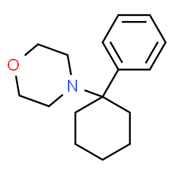 ChemSpider 2D Image | 4-(1-Phenylcyclohexyl)morpholine | C16H23NO