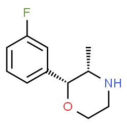 ChemSpider 2D Image | (2R,3S)-2-(3-Fluorophenyl)-3-methylmorpholine | C11H14FNO