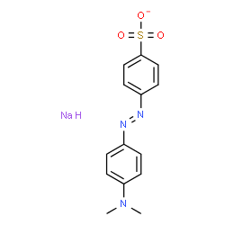ChemSpider 2D Image | Benzenesulfonate, 4-[(E)-2-[4-(dimethylamino)phenyl]diazenyl]-, sodium salt | C14H14N3NaO3S