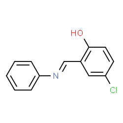 ChemSpider 2D Image | 5-Chlorosalicylidene Aniline | C13H10ClNO